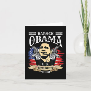 Cartão Barack Obama Camisa Direitos Civis Presidente
