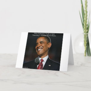 Cartão Barack Obama & Citações de Humor Presentes & Cartõ