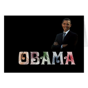 Cartão Barack Obama Design