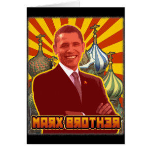 Cartão Barack Obama: Irmão de Marx
