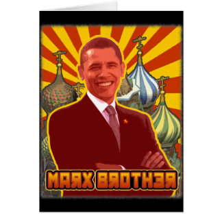 Cartão Barack Obama: Irmão de Marx