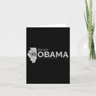 Cartão Barack Obama Para O Distrito 13 Do Senado Do Illin