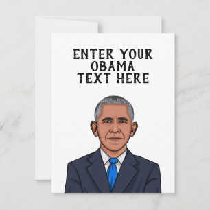 CARTÃO BARACK OBAMA PERSONALIZADO