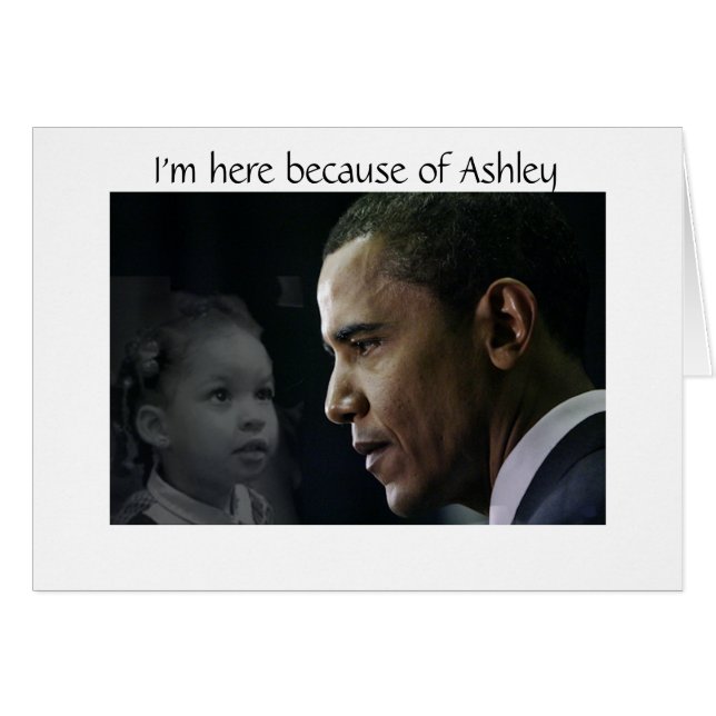 Cartão Barack Obama Postcards - Ashley (Frente Horizontal)
