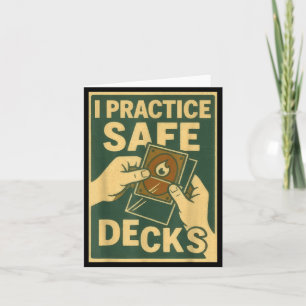 Cartão Baralho de Troca de Decks Seguros Engraçados Jogo