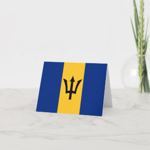 Cartão Barbados Flag Notecard