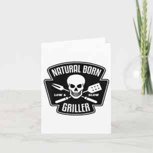 Cartão Barbecue Natural Nascer Griller Funny Grill Master