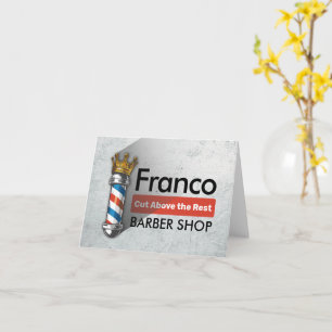 Cartão Barber Hair Compra Rei Coroa Barbeiro Par Salão