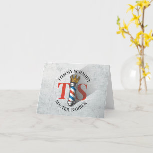 Cartão Barber Hair Compra Rei Coroa Barbeiro Par Salão