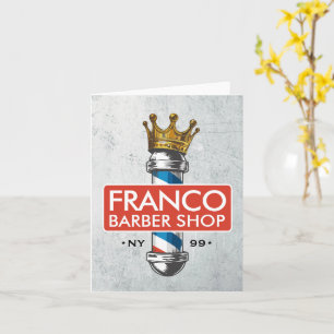 Cartão Barber Hair Compra Rei Coroa Barbeiro Par Salão