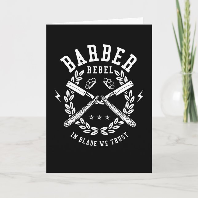 Cartão Barber Rebel (Frente)