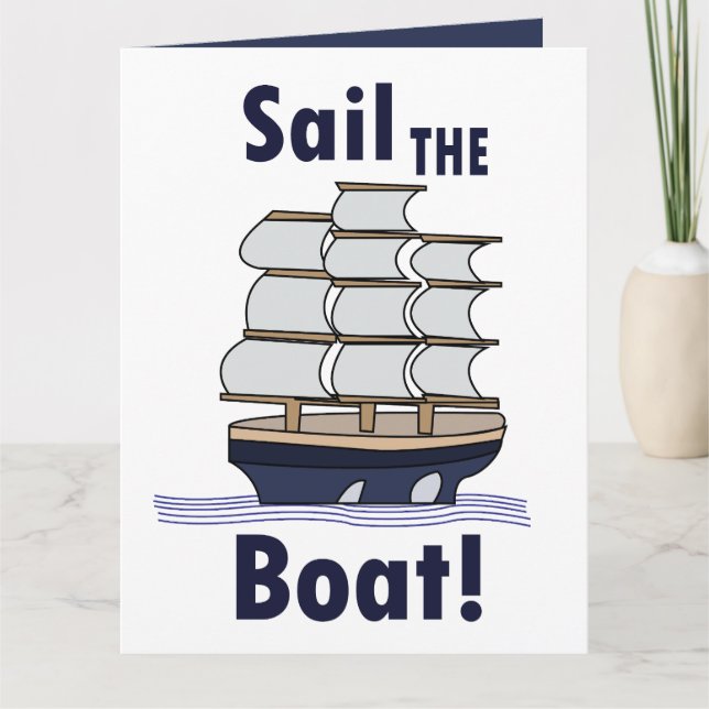 Cartão Barco a vela  (Frente)