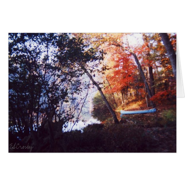 Cartão Barco azul (Frente Horizontal)