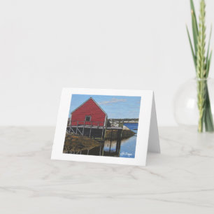 Cartão Barco de Arte Têxtil