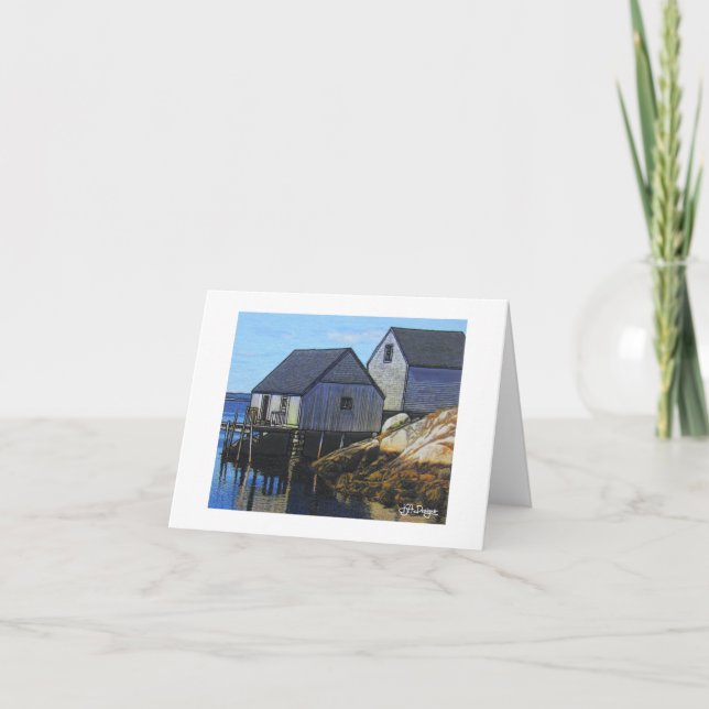 Cartão Barco de Arte Têxtil (Frente)