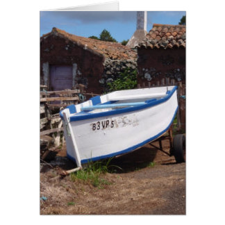 Cartão Barco de Pesca Tradicional Açoriano