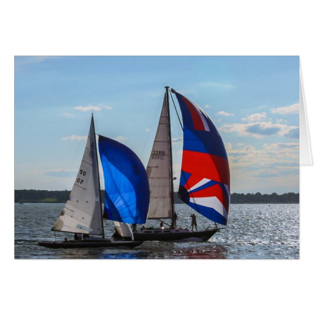 Cartão Barcos à vela (Frente Horizontal)