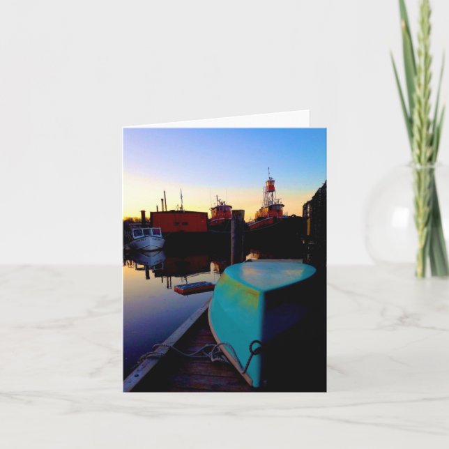 Cartão barcos brilhantes (Frente)