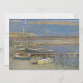 Cartão Barcos com aterrissagem (Paisagem de Nova Inglater