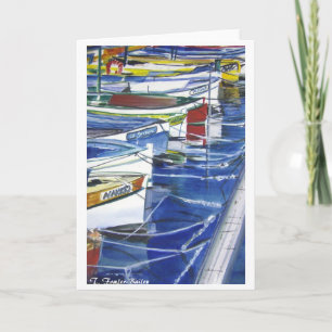 Cartão Barcos de Amalfi Italia entrados