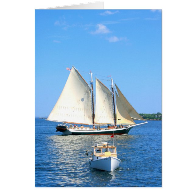 Cartão Barcos de madeira (Frente)