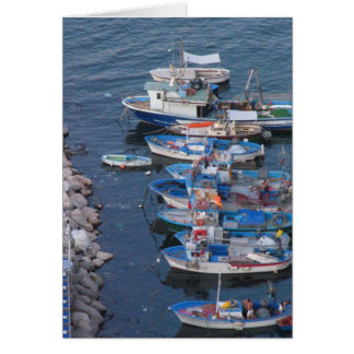 Cartão Barcos de pesca de Sorrento