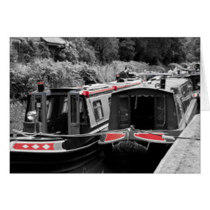Cartão Barcos do Canal Basingstoke