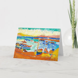 Cartão Barcos em Collioure   Andre Derain  