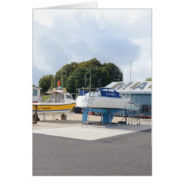 Cartão Barcos Em Terra