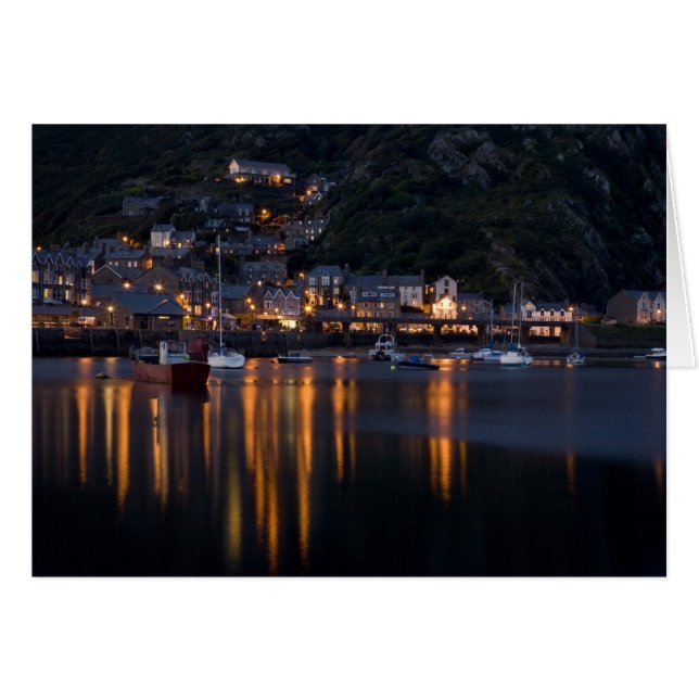 Cartão Barmouth Harbor (Frente Horizontal)