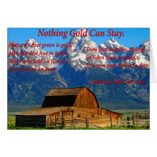 Cartão Barn em um vale com montanhas de pico de neve