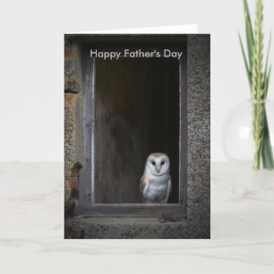 Cartão Barn Owl Father's Day Card