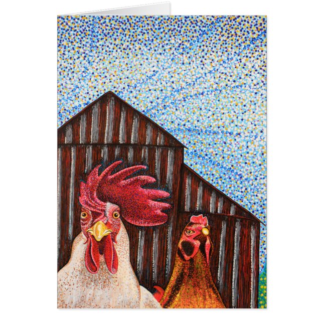 Cartão Barnyard gótico (Frente)