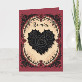 Cartão Baroque And Gothic Black Roses