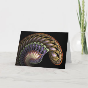 Cartão "Baroque Spiral" Greeting Card