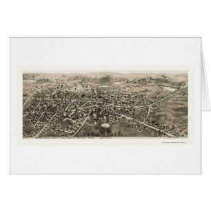 Cartão Barra, mapa panorâmico das MÃES - 1870s