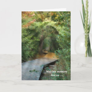 Cartão Barragens de sol simpáticas na floresta