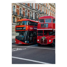 Cartão Barramento Red Double Decker