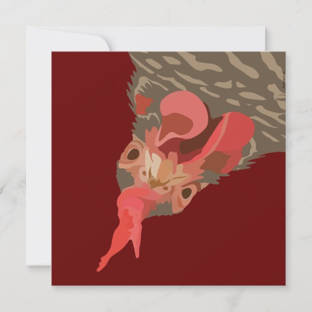 Cartão Barred-Rock Hen (Frente)