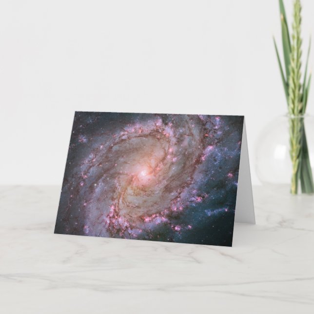 Cartão Barred Spiral Galaxy Messier 83. (Frente)