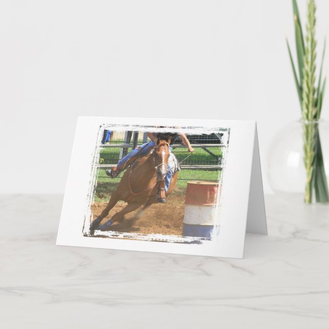 Cartão Barrel Racing (Frente)