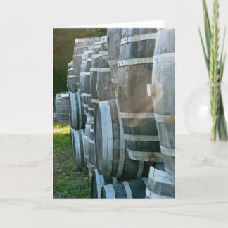 Cartão Barris Empilhados