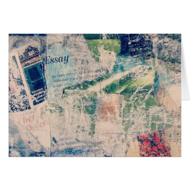 Cartão Barroco Essay Collage (Frente Horizontal)