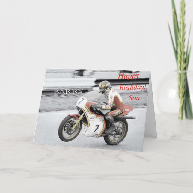 Cartão Barry Sheene (Frente)