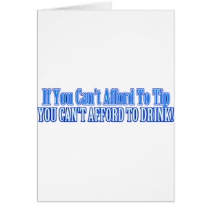 Cartão Bartender Say