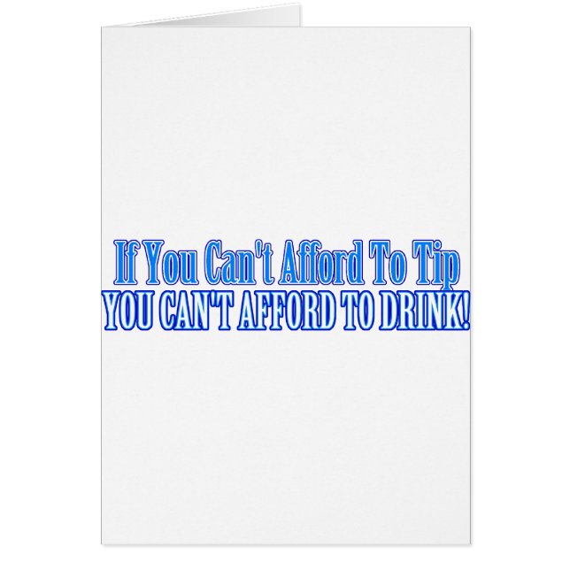 Cartão Bartender Say (Frente)