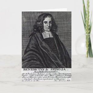 Cartão Baruch de Spinoza