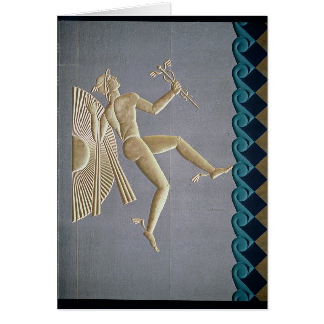 Cartão Bas-alivio que descreve Mercury (Frente)