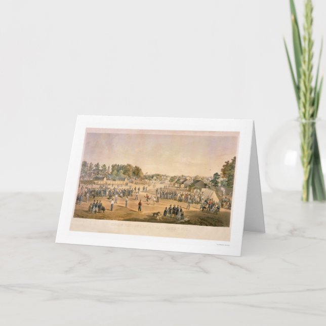 Cartão Baseball da Guerra Civil de 1863 (Frente)