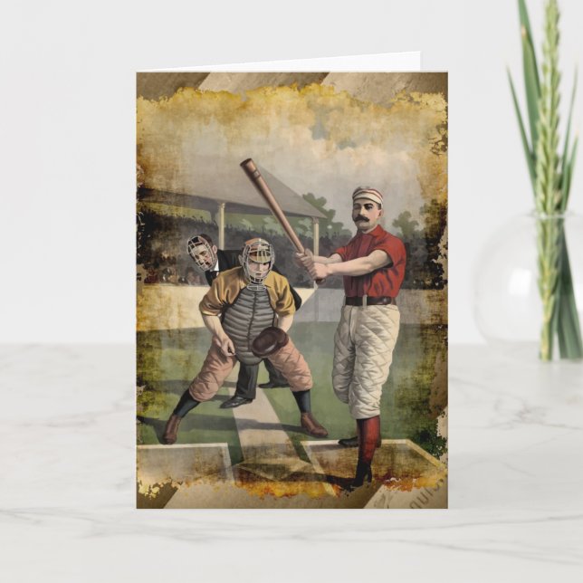 Cartão Baseball:Vintage (Frente)